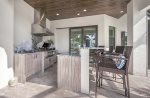 Outdoor Kitchen with Ice Maker and Beverage Cooler